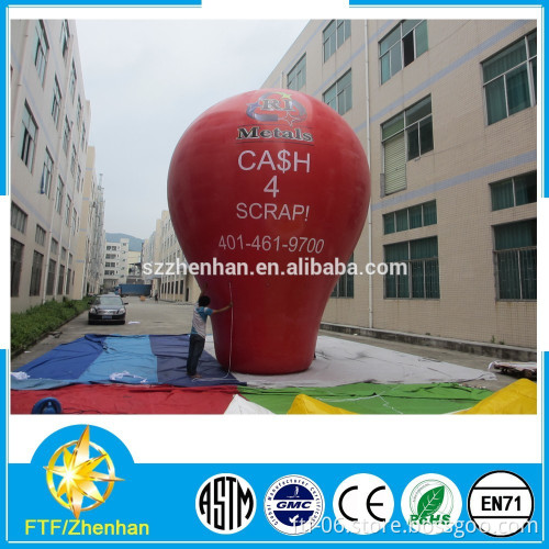 4m inflatable roof balloon, inflatable ground balloon